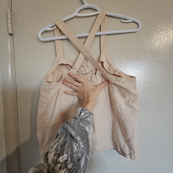 Women's Cream Button-Down Top - Picture 4 of 6